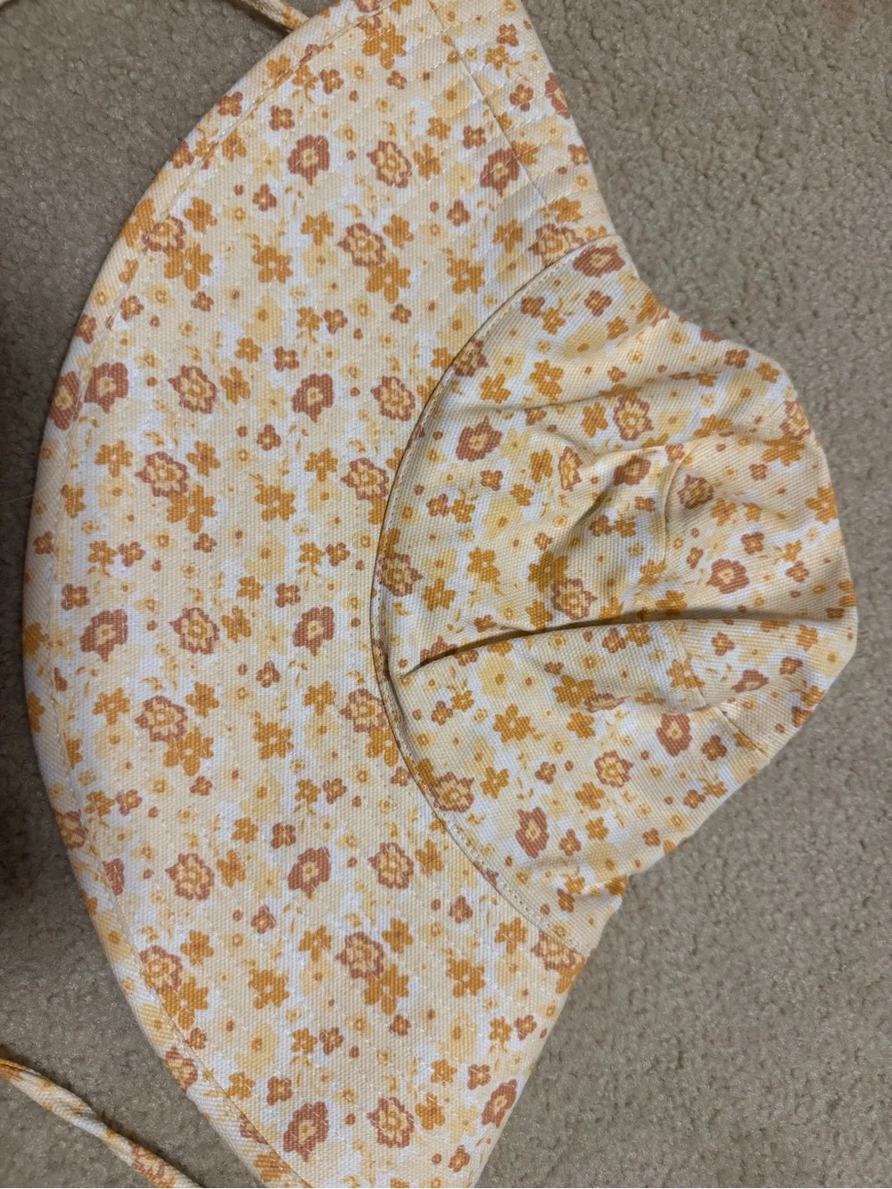 Lack of Color Holiday Bucket Hat in Floral Pattern with Chin Ties
